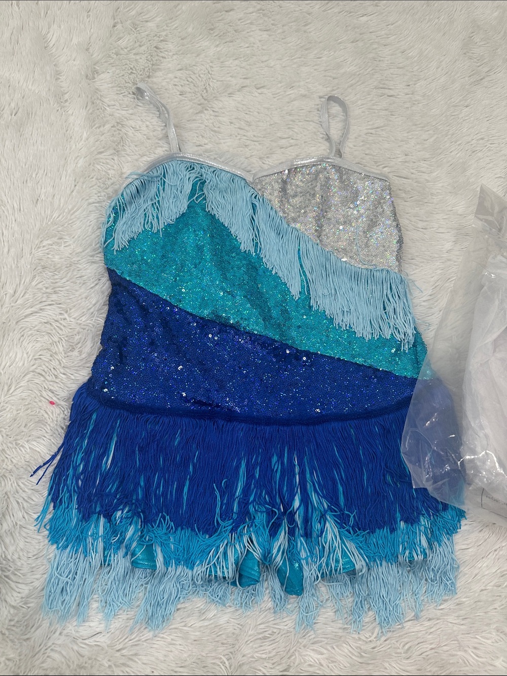 🐛 NWT Awish Come True Sequin & Fringe Dance Costume